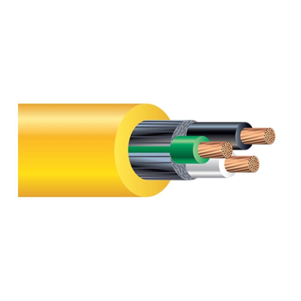 Cable SEOOW SEOPRENE PLUS® de 600V con cubierta amarilla 105°C 16 AWG 26 hilos — Negro, 5000 pies