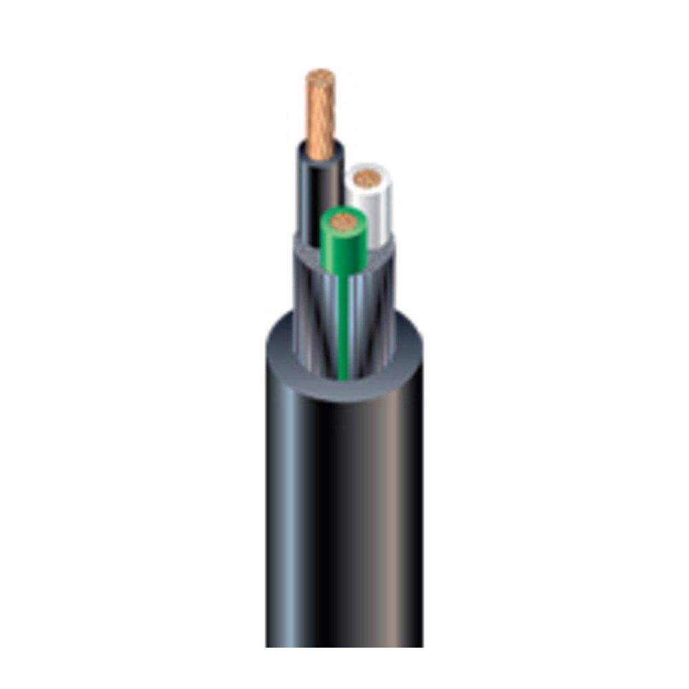 Cable SJOOW AMERICAN MUSTANG® de 300V con cubierta amarilla 105°C 14 AWG 41 hilos — Negro, 250 pies