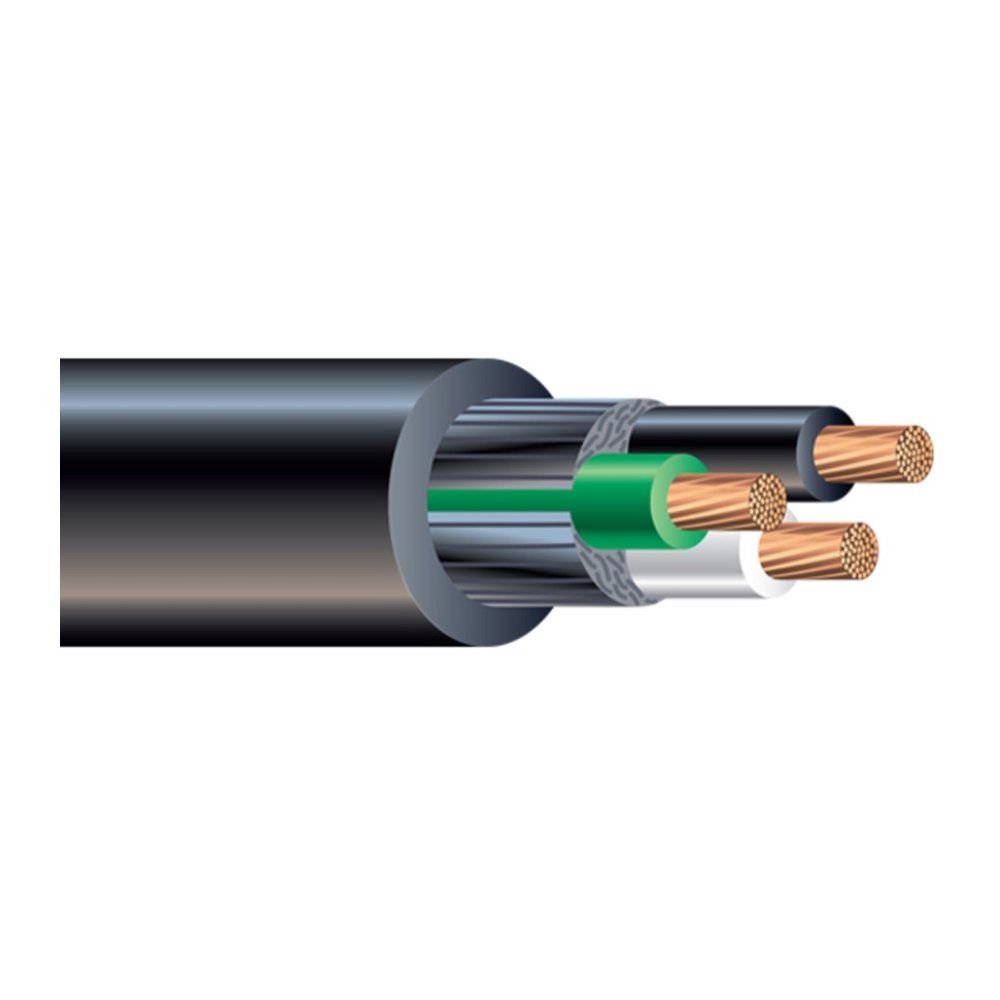 Cable de control SEOOW SEOPRENE® de 600V con cubierta negra 105°C 18 AWG 16 hilos — Negro, 250 pies