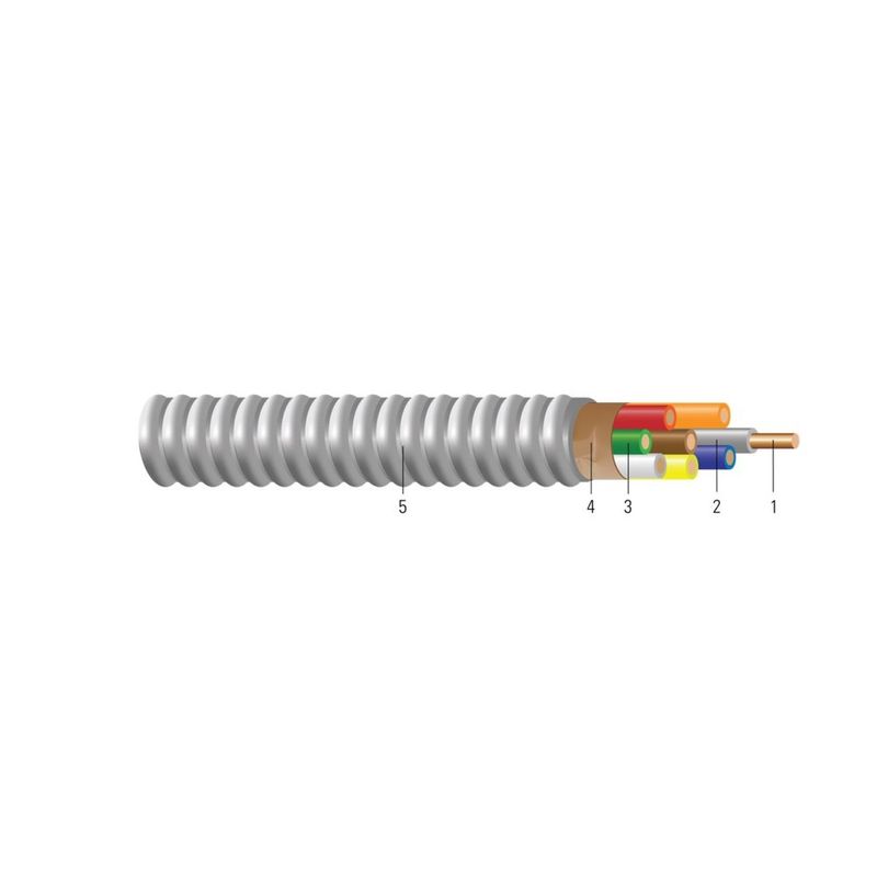 Cable MC 18/7 Sol BkWeBeRdOeYwBnGn SA 1000 pies