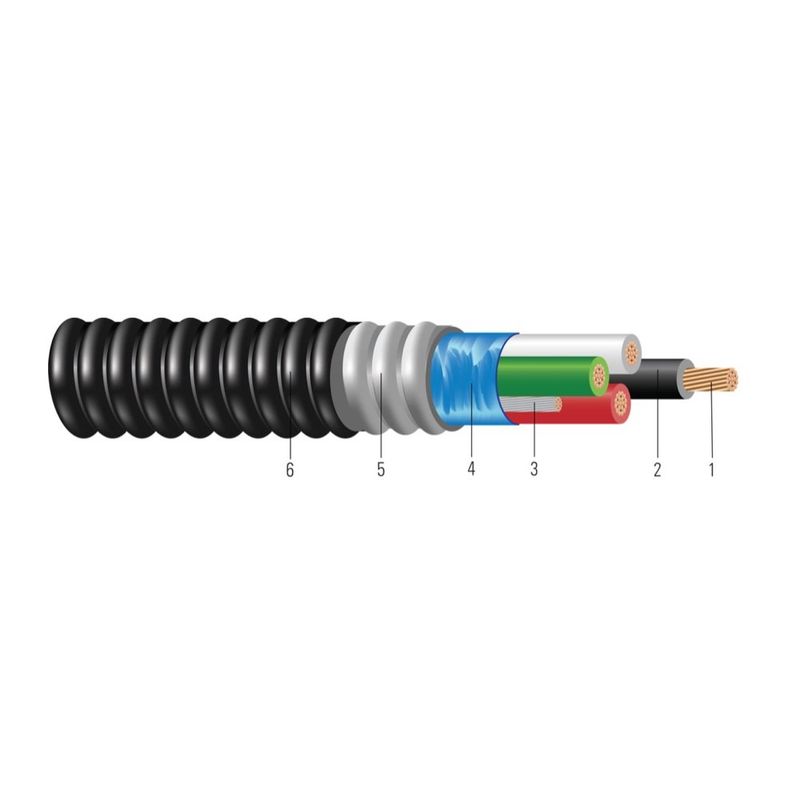 Cable blindado para minisplit EZ-IN™ 14 AWG 4 hilos — 250 pies