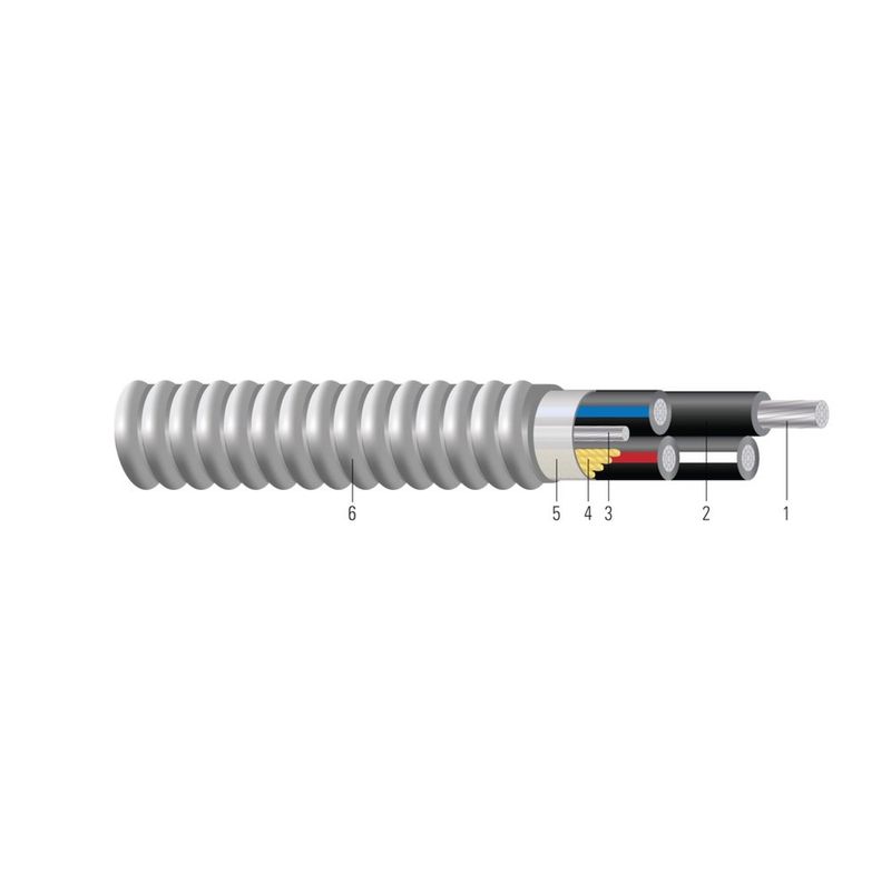 Cable 3/0 cableado 3EAL 3/C 55XLP XHHW-2 SPL PRT LS SR PHASES 4GW AIA 600V MC NOM ANCE