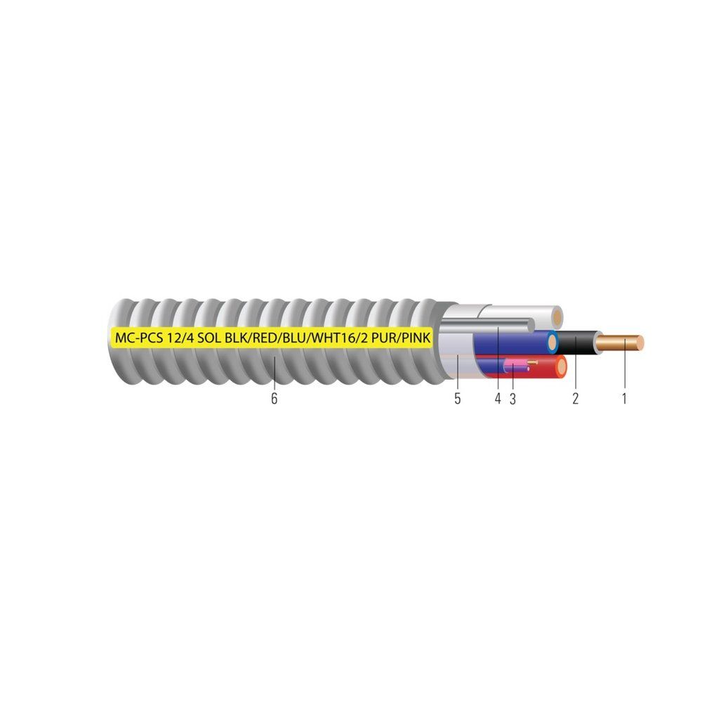 Cable de potencia y control/señal MC AP-PCS Duo™ 12 AWG 2 hilos — 1000 pies
