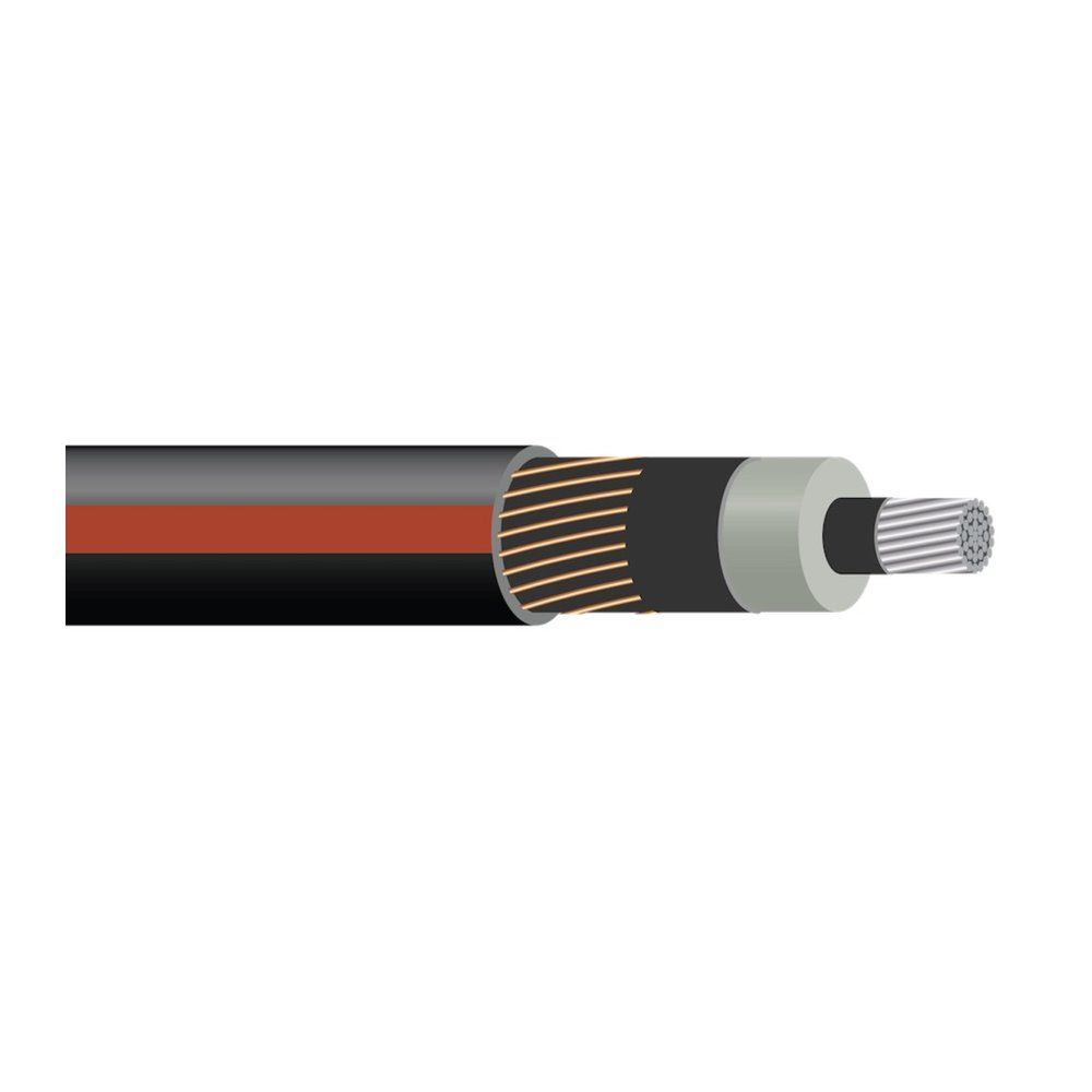 Cable Aluminio 35KV XLP MV con cubierta de LLDPE 1/0 AWG 19 hilos — Rojo