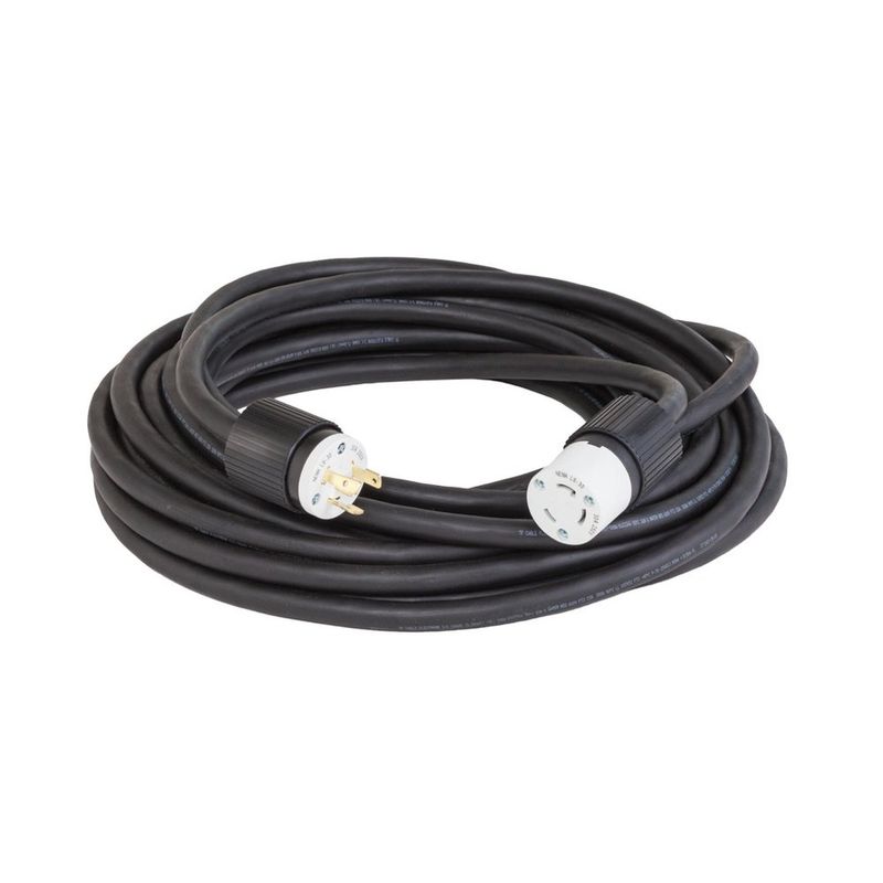 EXTENSIÓN DE 100 PIES 10/3 SOOW L6-30 DE GIRO Y BLOQUEO (TWIST-LOCK) 250V 30A 2P3W