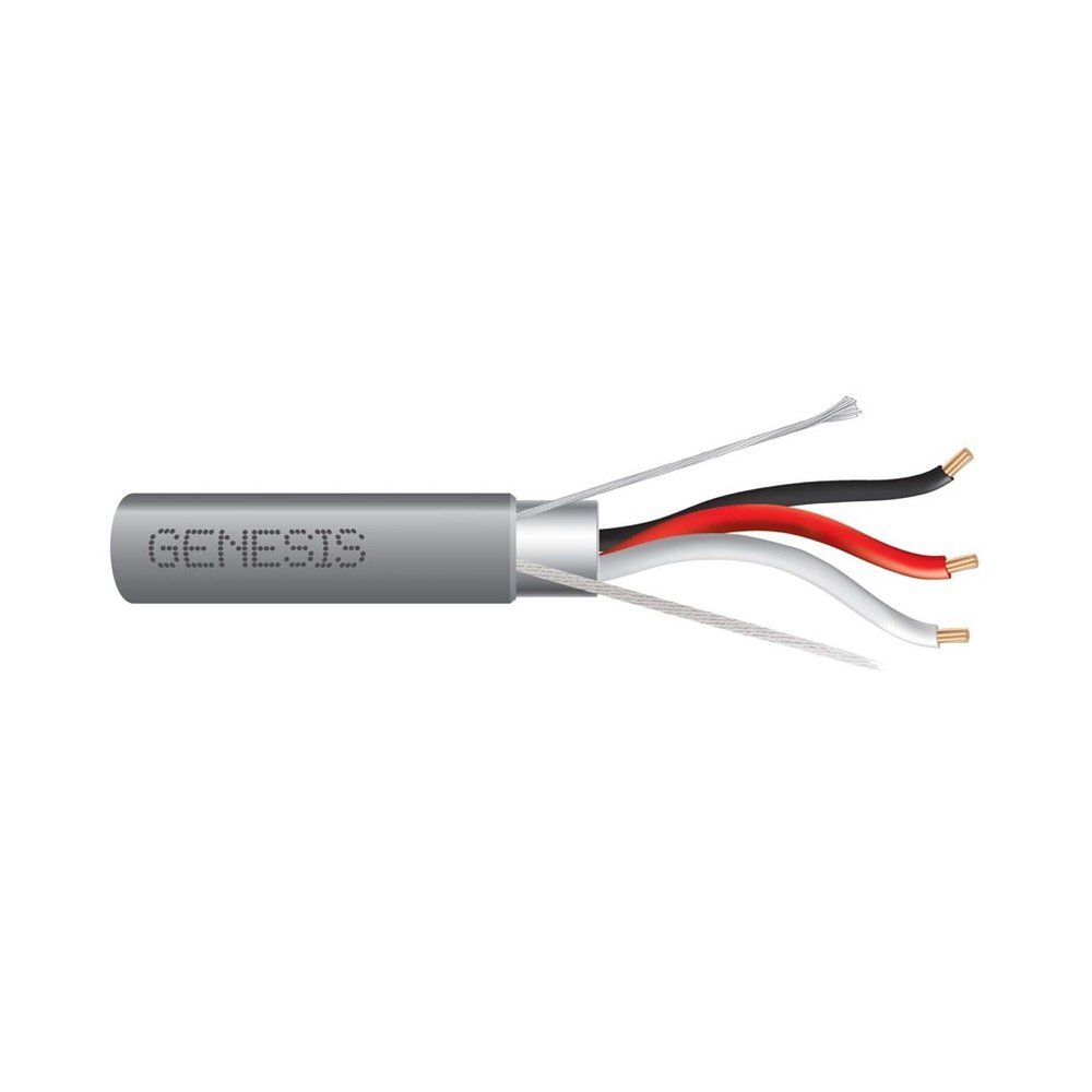 Cable Multiconductor Blindado, Riser 16 AWG 19 hilos — Gris, 1000 pies