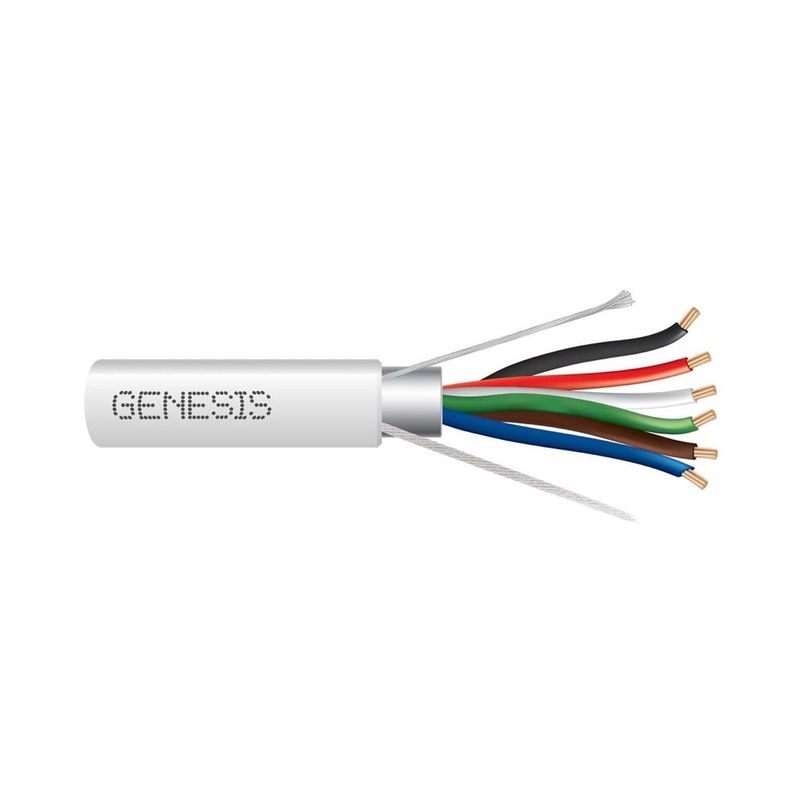 Cable Multiconductor Blindado, Plenum 22 AWG 7 hilos — Natural, 500 pies