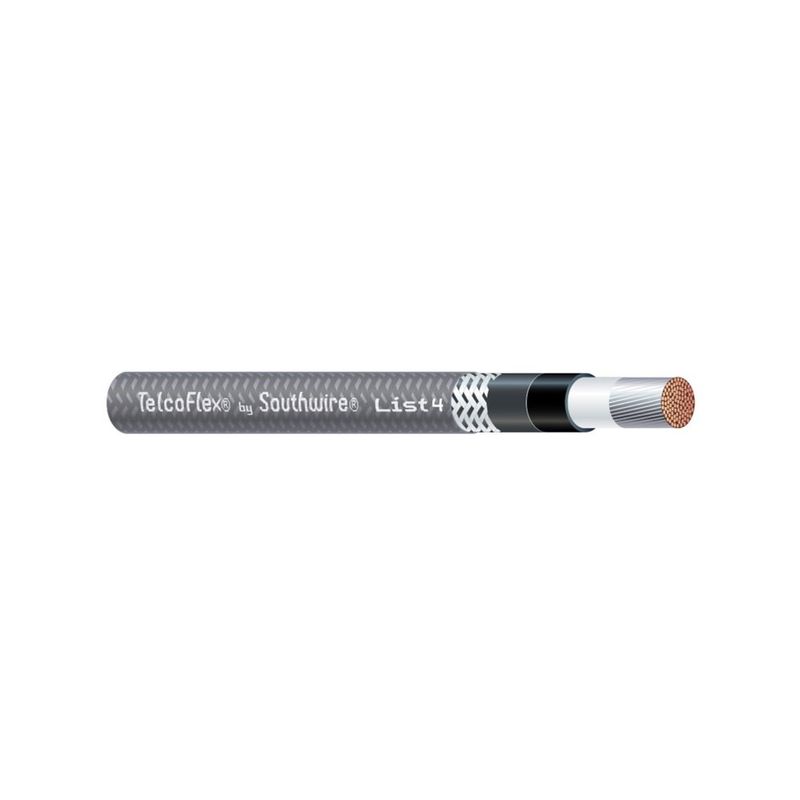 Alambre y cable de energía para telecomunicaciones TELCOFLEX® L3 1 AWG 19 hilos — Gris, 2000 pies