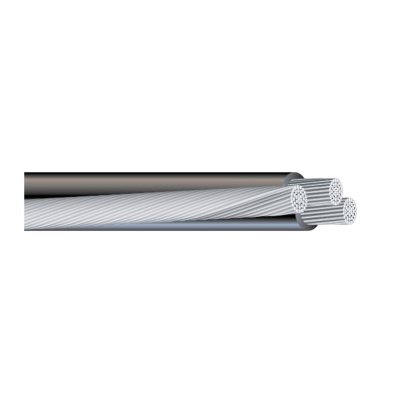 Cable ACOMETIDA AÉREA TRÍPLEX DE ALUMINIO XLP 4 AWG 7 hilos — 500 pies