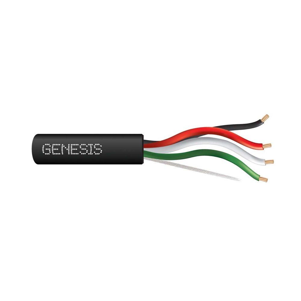 Cable Multiconductor No Blindado, Plenum 22 AWG 7 hilos — Negro, 500 pies