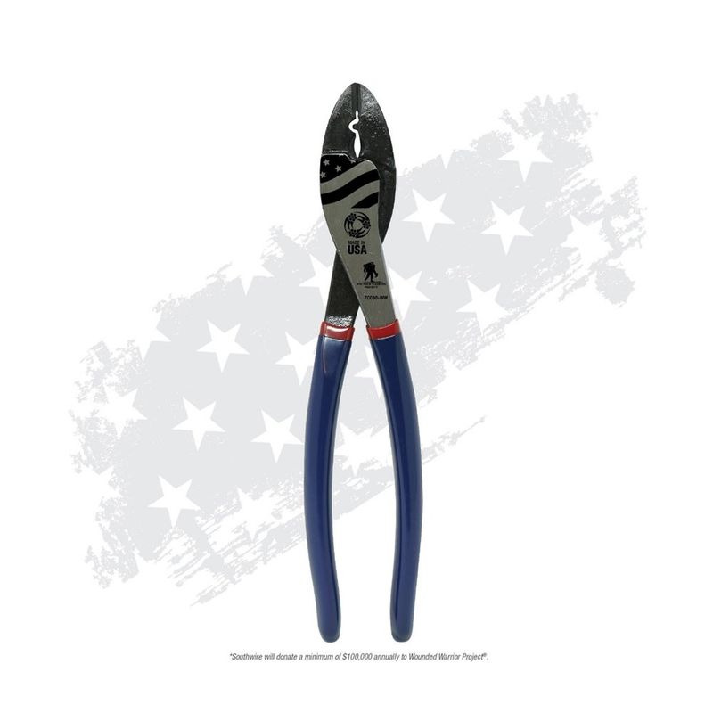 TCC9D-WW, PINZAS DE 9" PARA ENGARZAR Y CORTAR TERMINALES CON MANGO RECUBIERTO (TCC9D-WW)
