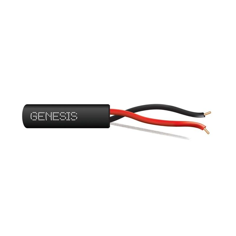 Cable 16 sólido Cobre 2/C N/S CMP/CL3P/FPLP PVC-LS Negro GEN 1000 pies