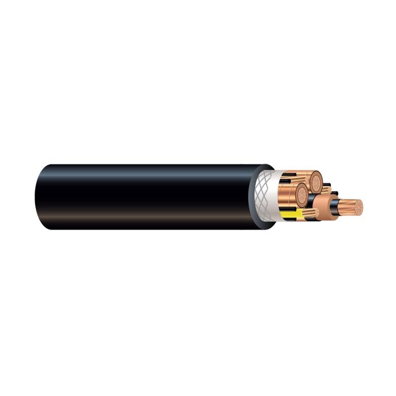 Cable 3/C CU 133% 15KV EPR/CPE RHINOPOWER™ Tipo MP-GC. Aprobado por MSHA 4/0 AWG 19 hilos — Amarillo
