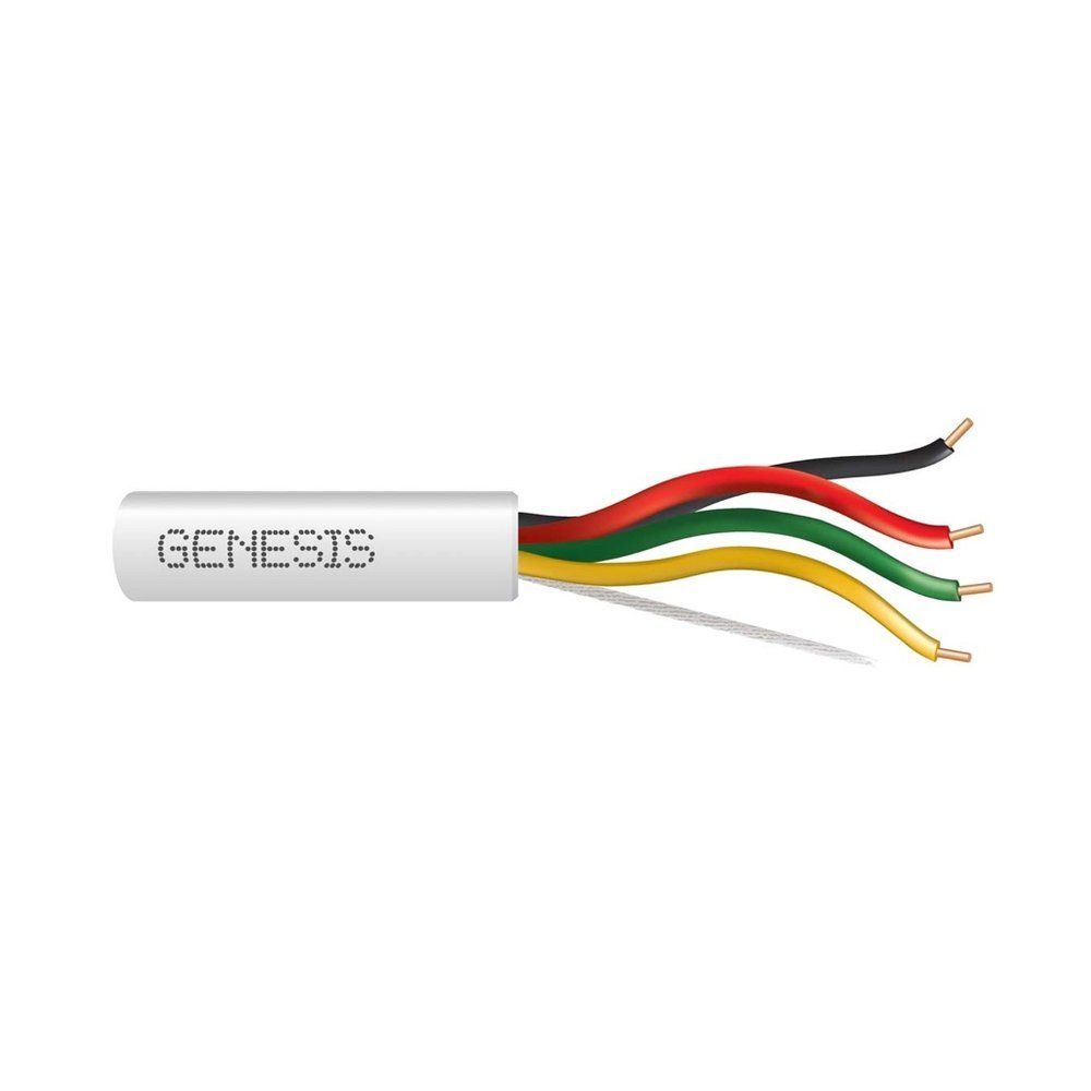 Cable 16 sólido Cobre 4/C N/S CMP/CL3P/FPLP PVC-LS Blanco GEN 1000 pies