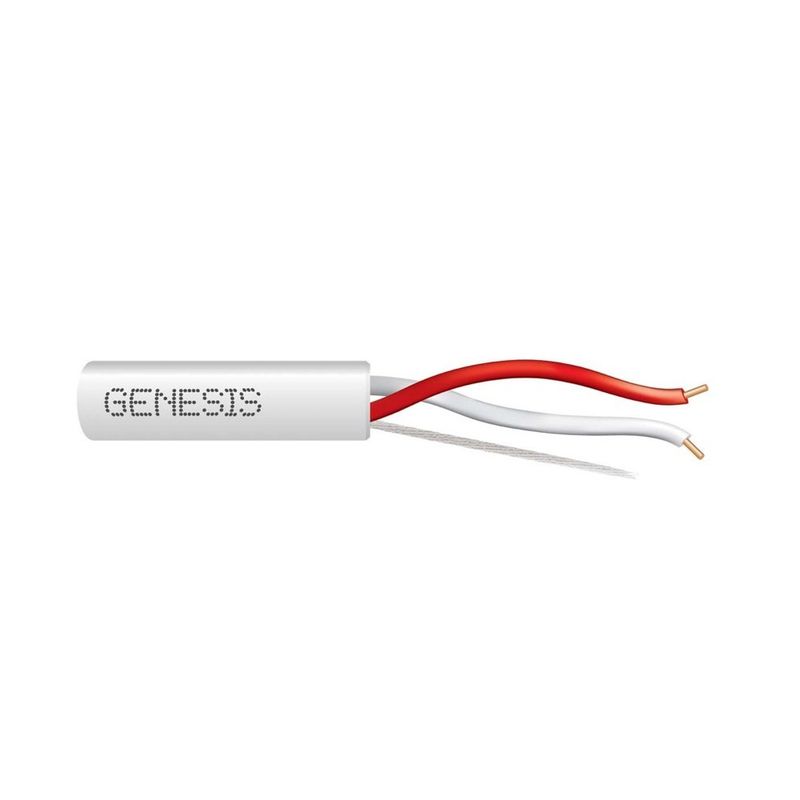 Cable 20 sólido 2/C Cobre T-STAT CL2 Blanco GEN 500 pies