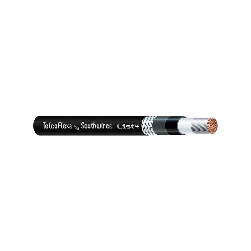 Alambre y cable de energía para telecomunicaciones TELCOFLEX® L4 750 KCMIL 1850 hilos — Negro, 1800 pies