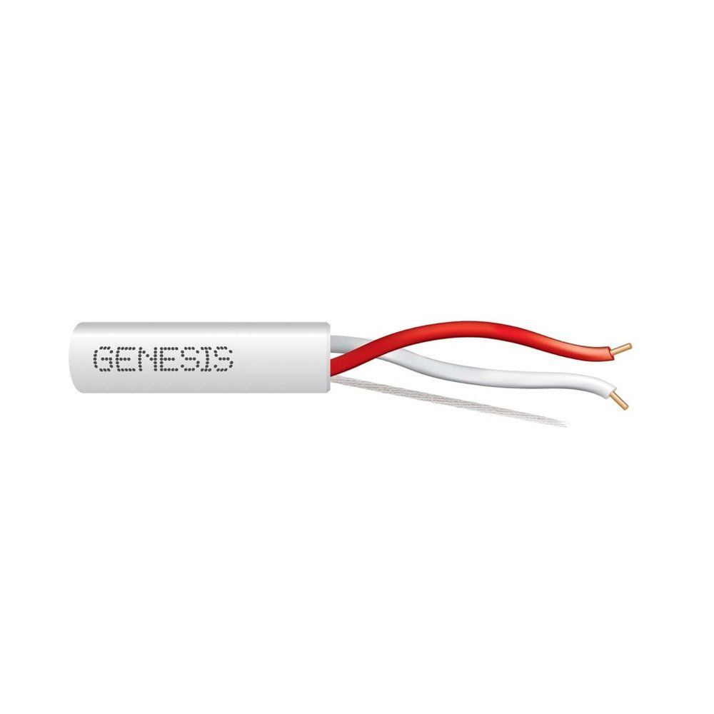 Cable 18 sólido 2/C Cobre T-STAT CL2 Blanco GEN 500 pies