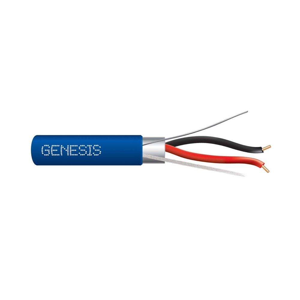 Cable 16 sólido Cobre 2/C OAS CMP/CL3P/FPLP PVC-LS Azul GEN 1000 pies