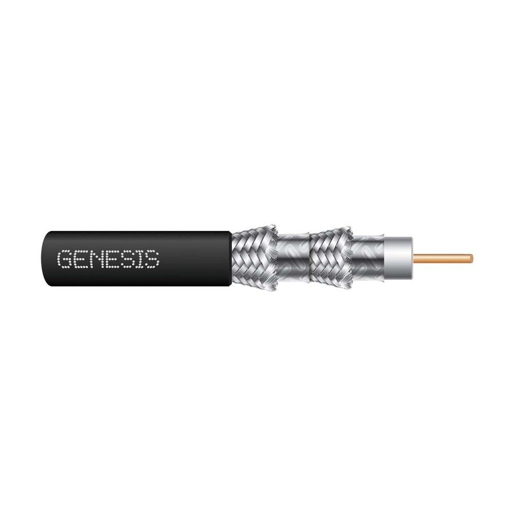 Cable RG6/U QUADSHLD CATVR 1000PB BLK GEN