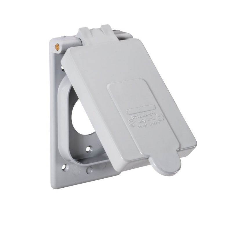 TAPA PARA CAJA A PRUEBA DE INTEMPERIE - RECEPTÁCULO SENCILLO 50A