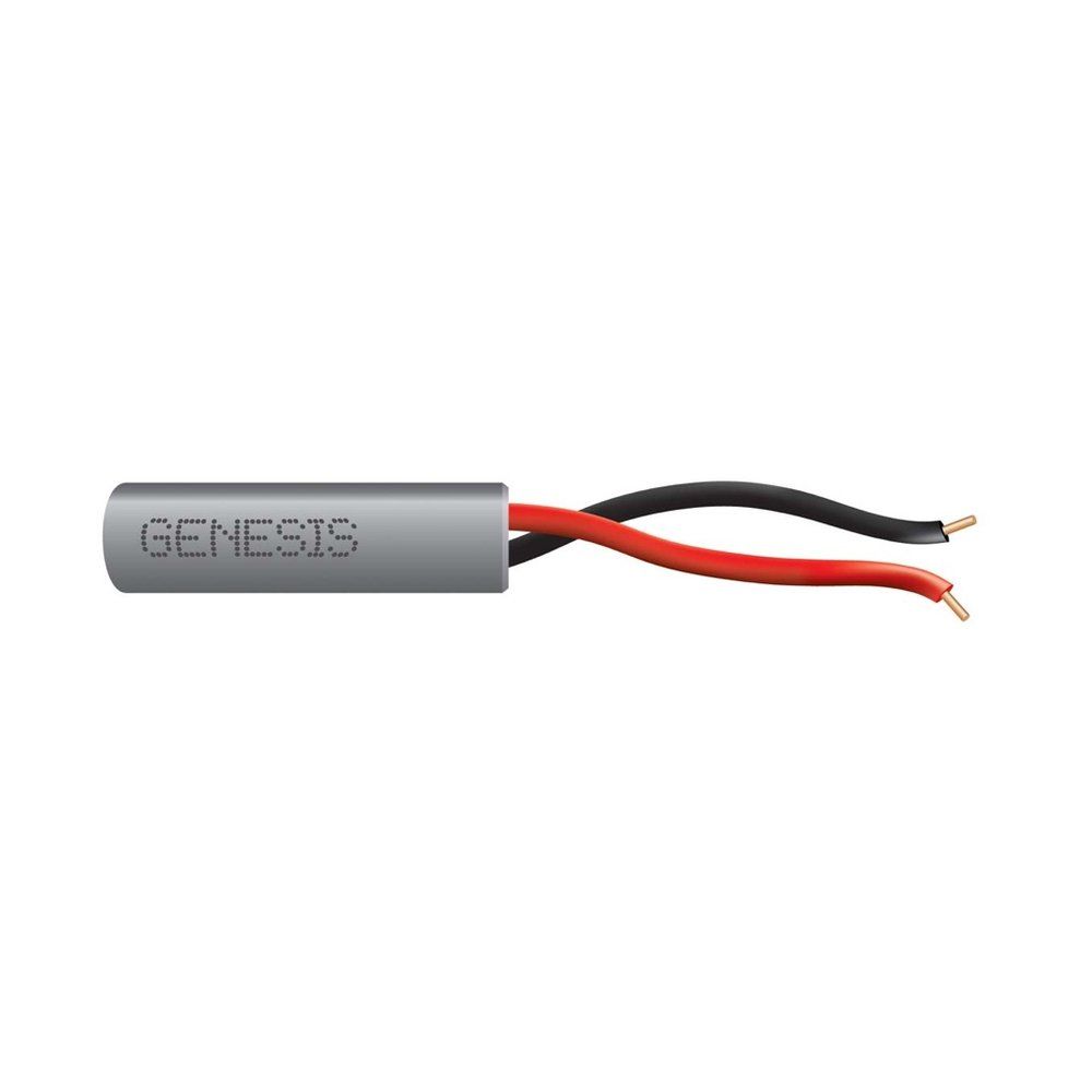 Cable 22 sólido 2/C Cobre CL2R/FPLR/CMR Gris GEN 500 pies