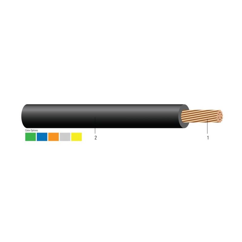 Cable CU 600V LSZH XHHW-2 SOLONONplus™ FT4, VW-1 500 KCMIL 37 hilos — Naranja