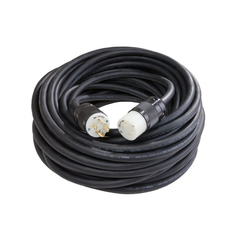 EXTENSIÓN DE 100 PIES 10/4 SOOW L15-30 DE GIRO Y BLOQUEO (TWIST-LOCK) 250V 30A 3P4W