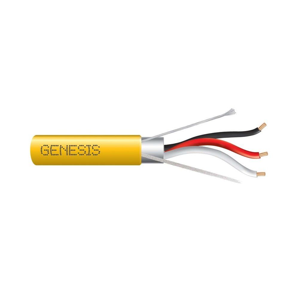 Cable Multiconductor Blindado, Plenum 18 AWG 19 hilos — Amarillo, 1000 pies