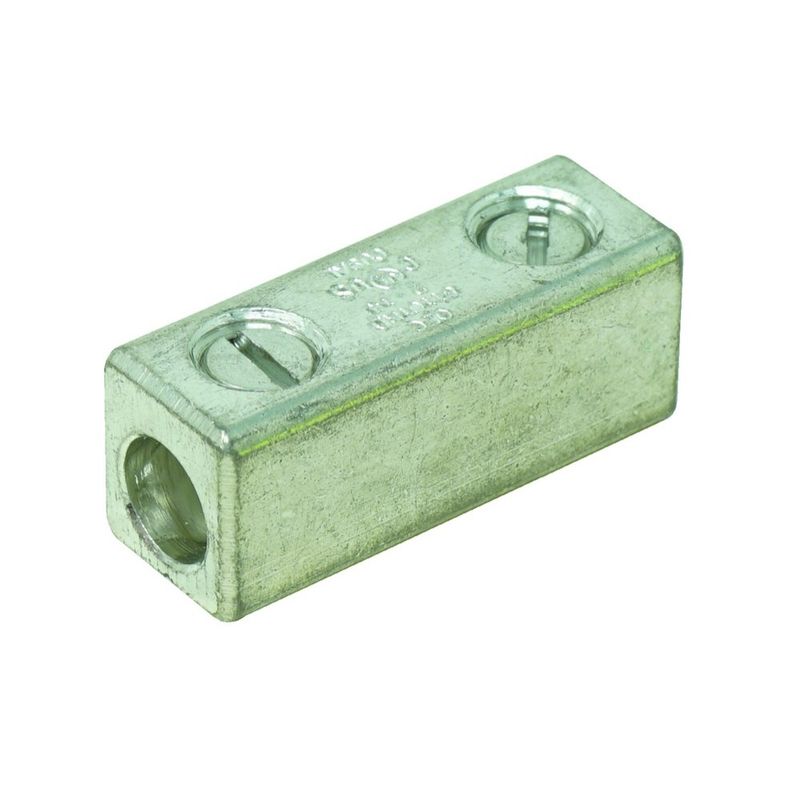 EMPALMADOR/REDUCTOR, DOBLE CLASIFICACIÓN, ALUMINIO, #14-#2AWG, PAQUETE DE 2