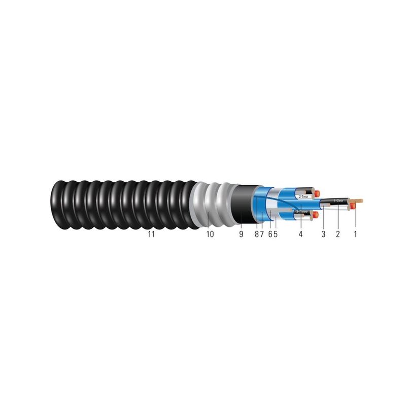 Cable 600V CU PVC TRIADAS ARMOR-X® PVC STOS instrumentación 16 AWG 7 hilos