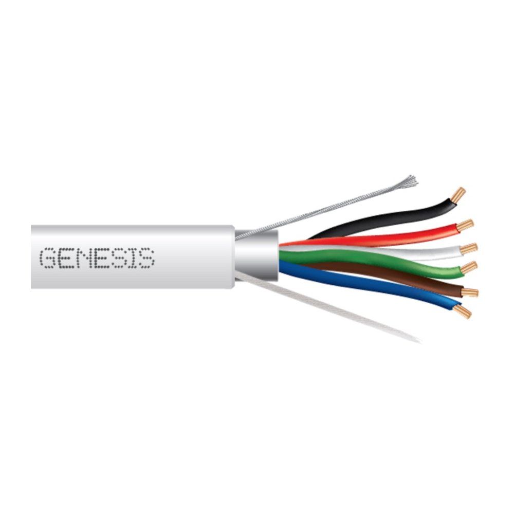 Cable Multiconductor Blindado, Plenum 18 AWG 19 hilos — Azul, 1000 pies