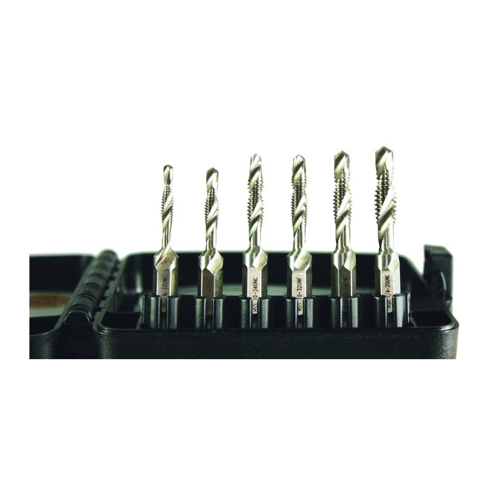 CDTBKIT, KIT DE 7 PZAS DE BROCA COMBINADA PARA PERFORAR Y ROSCAR