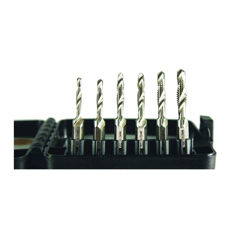 CDTBKIT, KIT DE 7 PZAS DE BROCA COMBINADA PARA PERFORAR Y ROSCAR