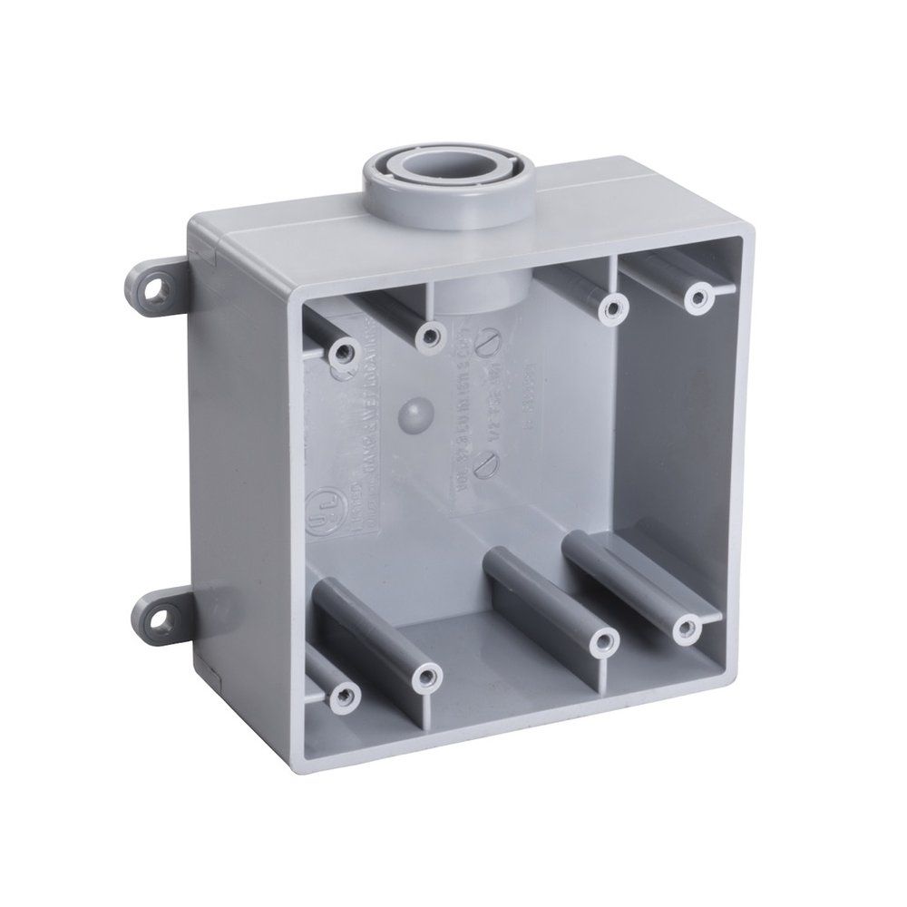 CAJA A PRUEBA DE INTEMPERIE 3/4" DE DOS MÓDULOS TIPO FSE PAQUETE DE 5