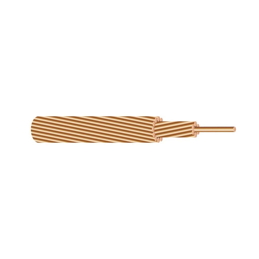 Cable Cobre desnudo sólido o comprimido 4/0 AWG 7 hilos