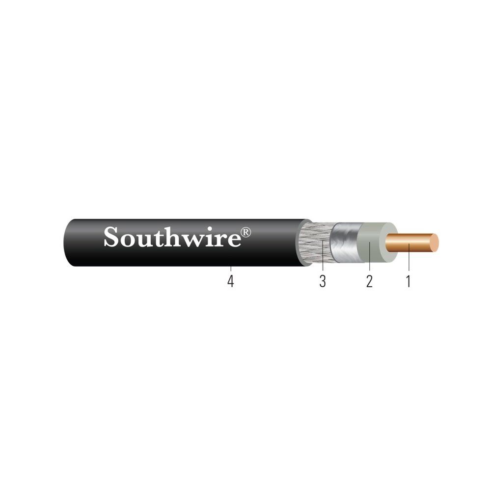 Cable SWC240 16 cableado Cobre LOW-LOSS Negro 1000 pies