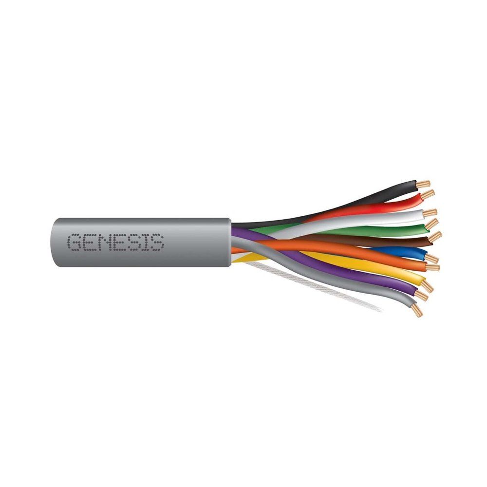 Cable Multiconductor No Blindado, Riser 22 AWG 7 hilos — Gris, 500 pies