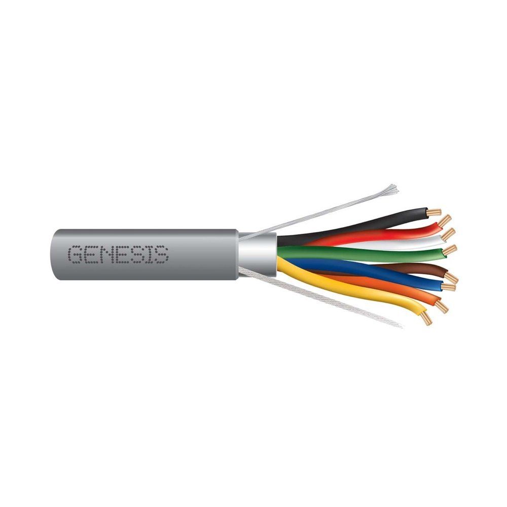 Cable Multiconductor Blindado, Riser 22 AWG 7 hilos — Gris, 500 pies