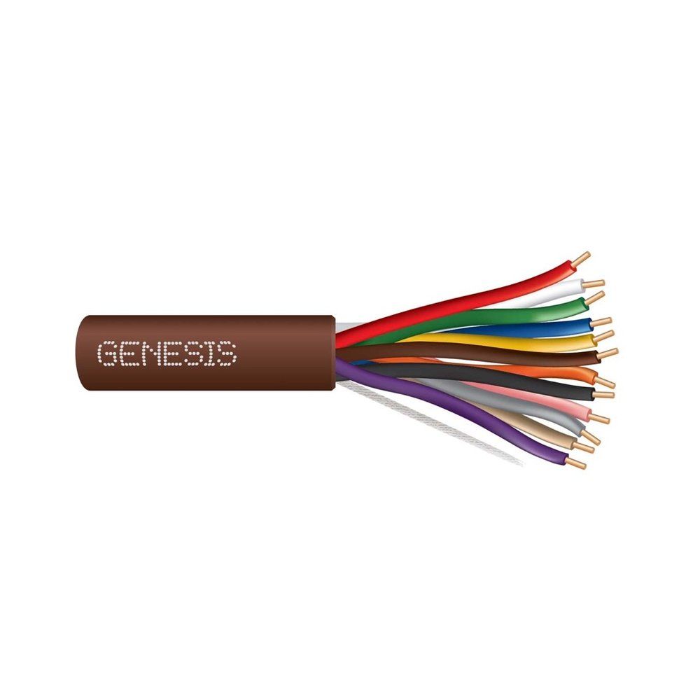 Cable 18 sólido 12/C Cobre T-STAT CL2 Café GEN 250 pies