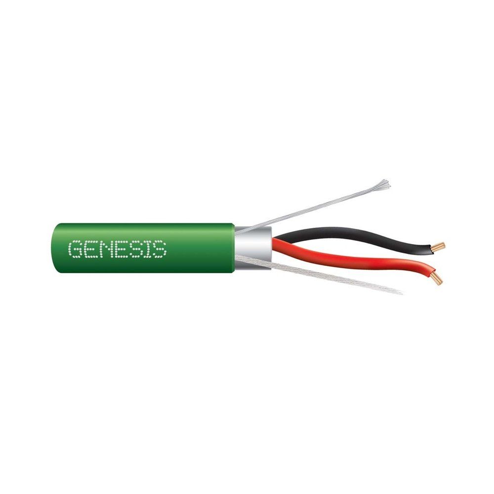 Cable Multiconductor Blindado, Plenum 18 AWG 19 hilos — Verde, 1000 pies