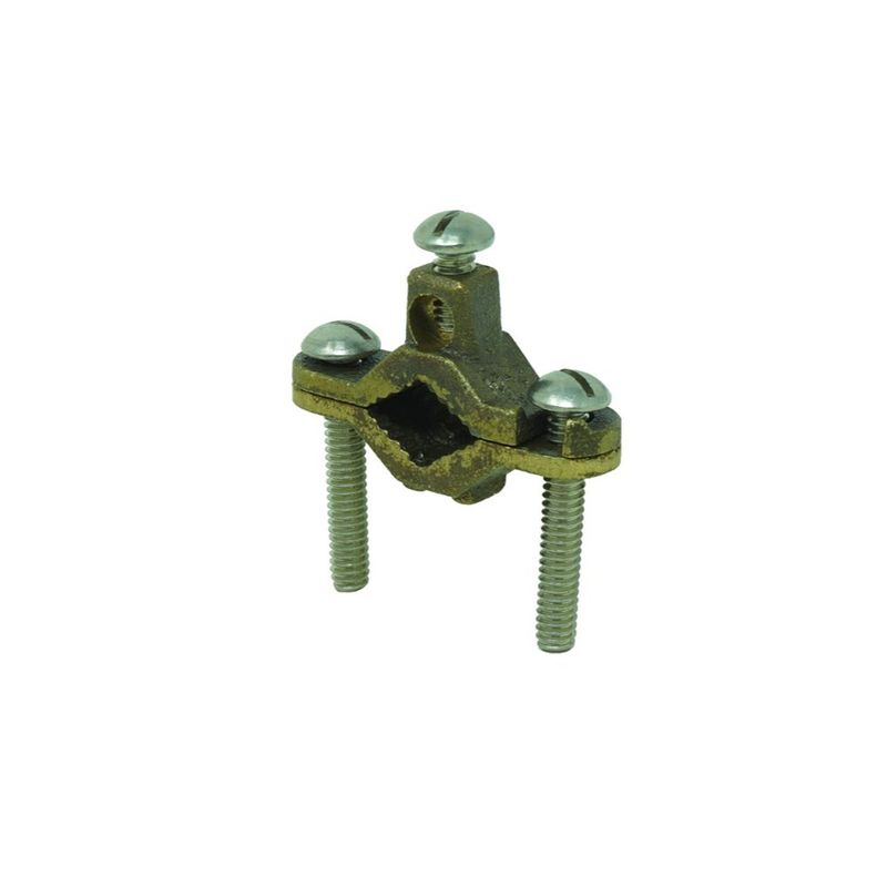 ABRAZADERA DE TIERRA, ENTERRAMIENTO DIRECTO, BRONCE, 1/2"-1", #10-#2 AWG, 1 PZA