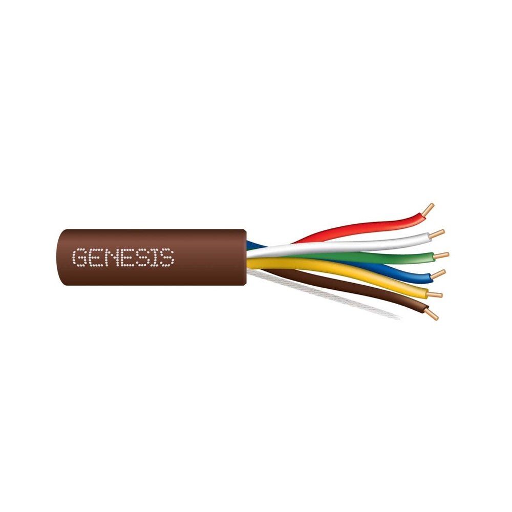 Cable 20 sólido 6/C Cobre T-STAT CL2 Café GEN 250 pies