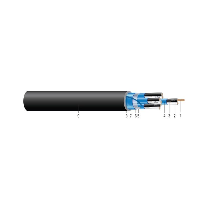 Cable 16 4 PAIR UNLISTED/CPE SPOS TYPE TC 600V Negro