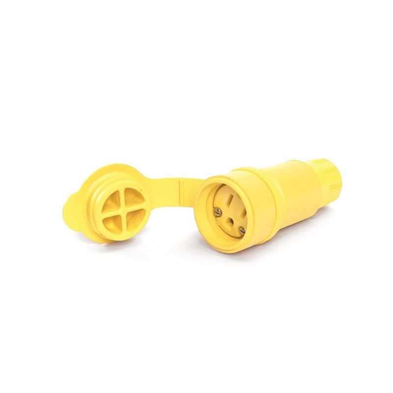 HUBBELL HBL15W47 CONECTOR 5-15P 15A/125V HERMÉTICO AL AGUA TPE ELASTOGRIP AMARILLO
