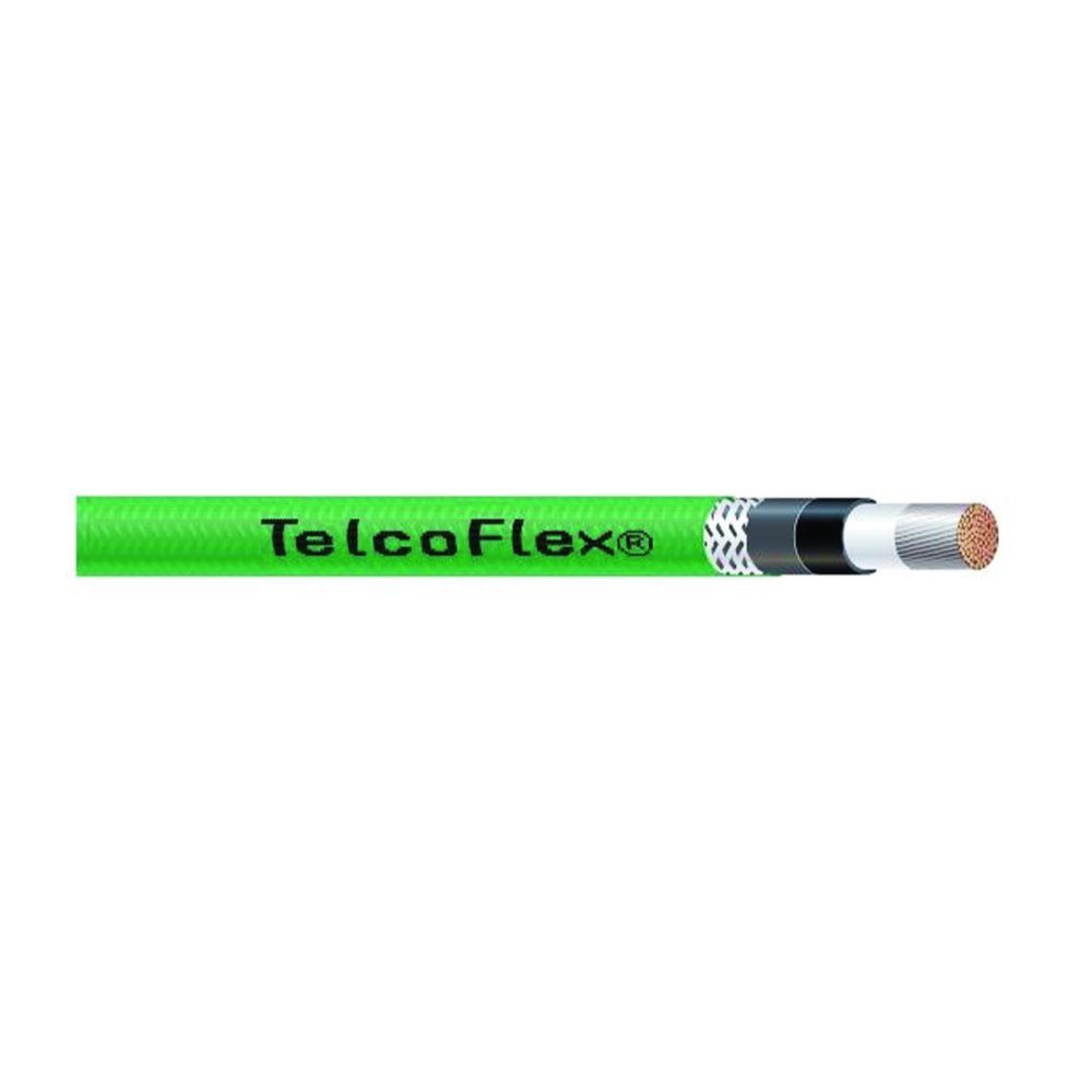 Alambre y cable de energía para telecomunicaciones TELCOFLEX® L4 2/0 AWG 342 hilos — Verde, 2000 pies