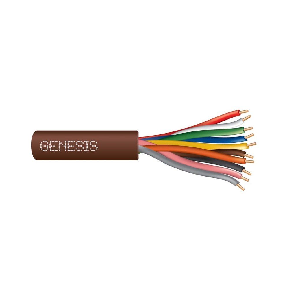Cable 18 sólido 10/C Cobre T-STAT CL2 Café GEN 250 pies
