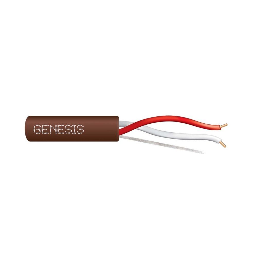 Cable 22 sólido 2/C Cobre T-STAT CL2 Café GEN 500 pies
