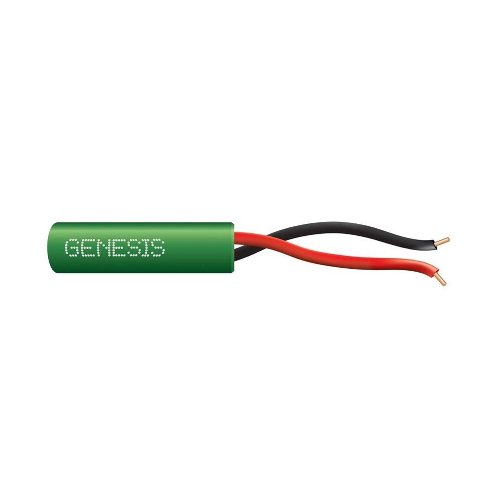 Cable 22 sólido 2/C Cobre CL2R/FPLR/CMR Verde GEN 500 pies