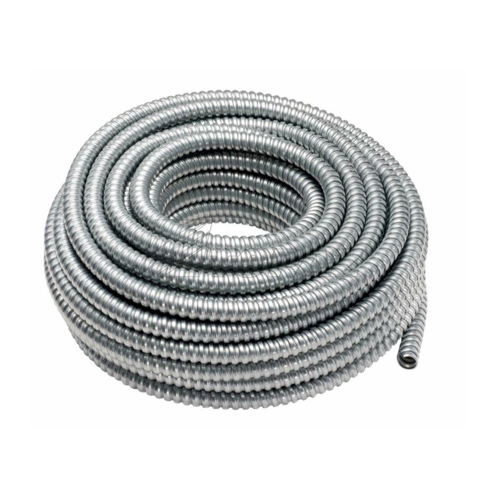 TUBO CONDUIT FLEXIBLE DE ACERO DE 1/2" ROLLO DE 100