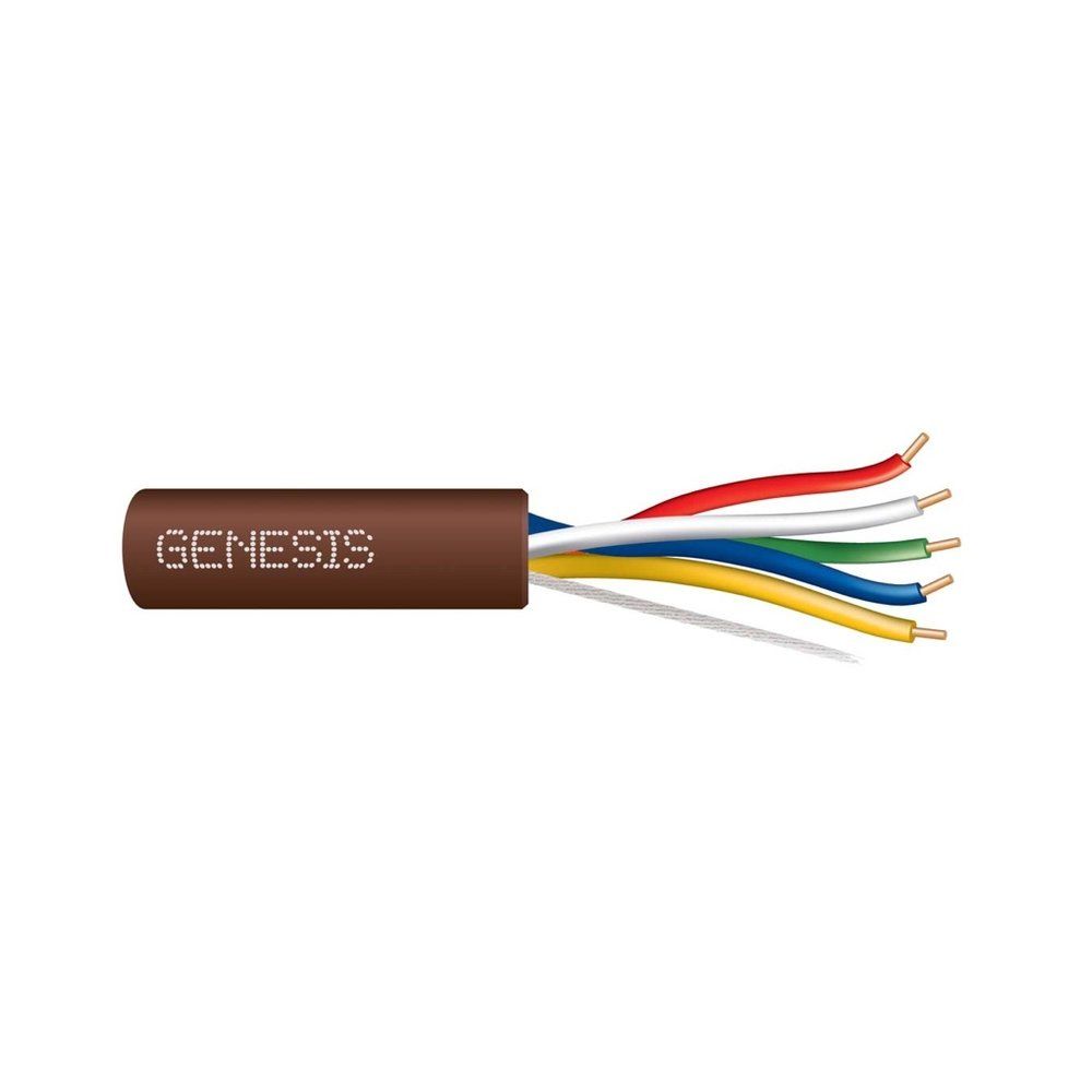 Cable 22 sólido 5/C Cobre T-STAT CL2 Café GEN 250 pies
